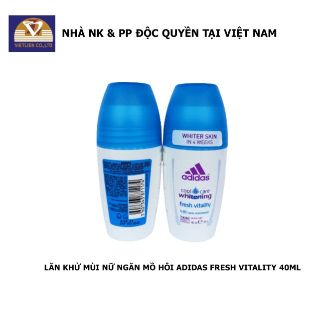 COMBO 2 Chai Lăn Khử Mùi Nữ  Adidas Fresh Vitality 40ml