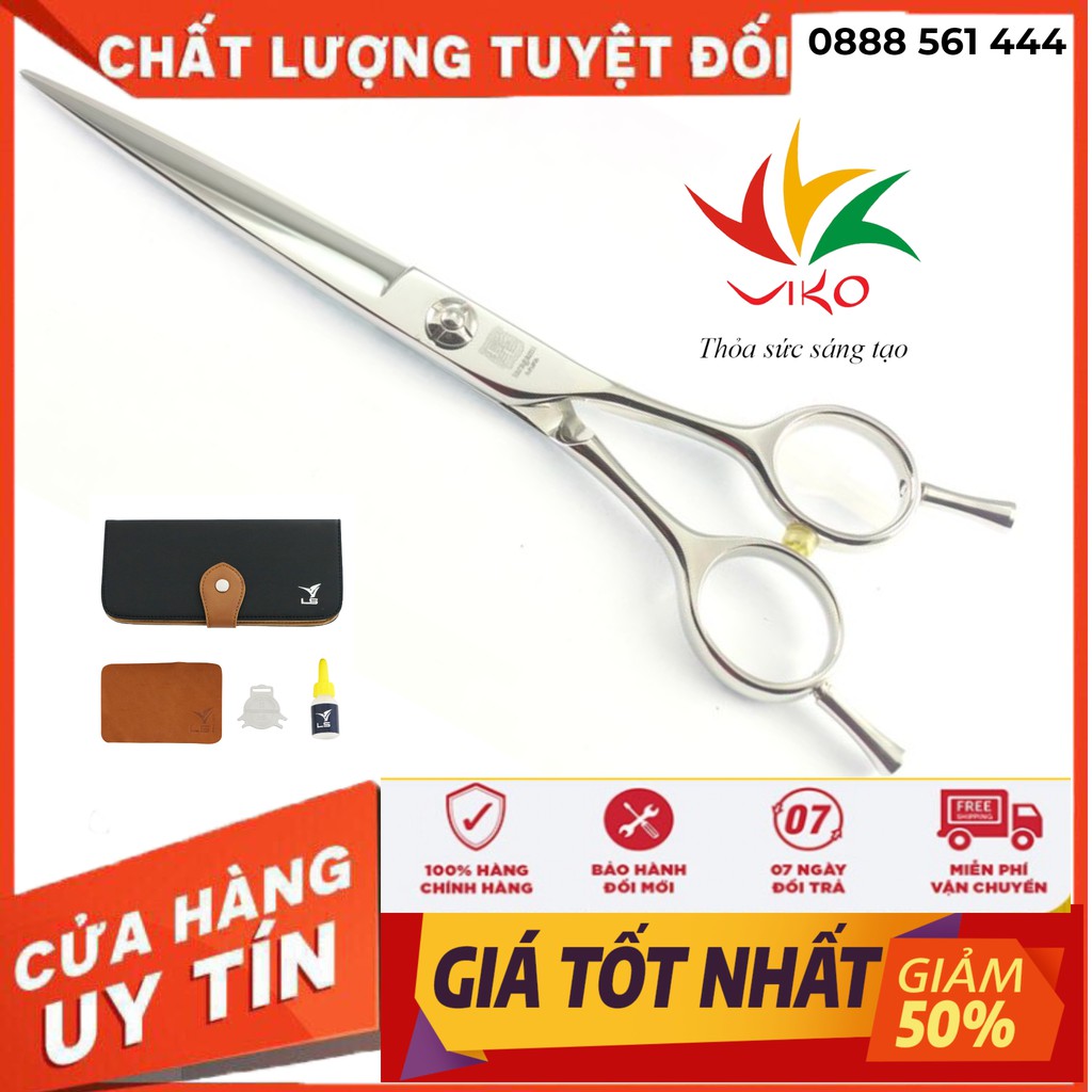 Kéo Cắt Tóc Cao Cấp Viko ATS-650T-05 Chính Hãng Nhật Bản, Bảo Hành 2 Năm, Tặng Kèm Bao Kéo [FREESHIP]