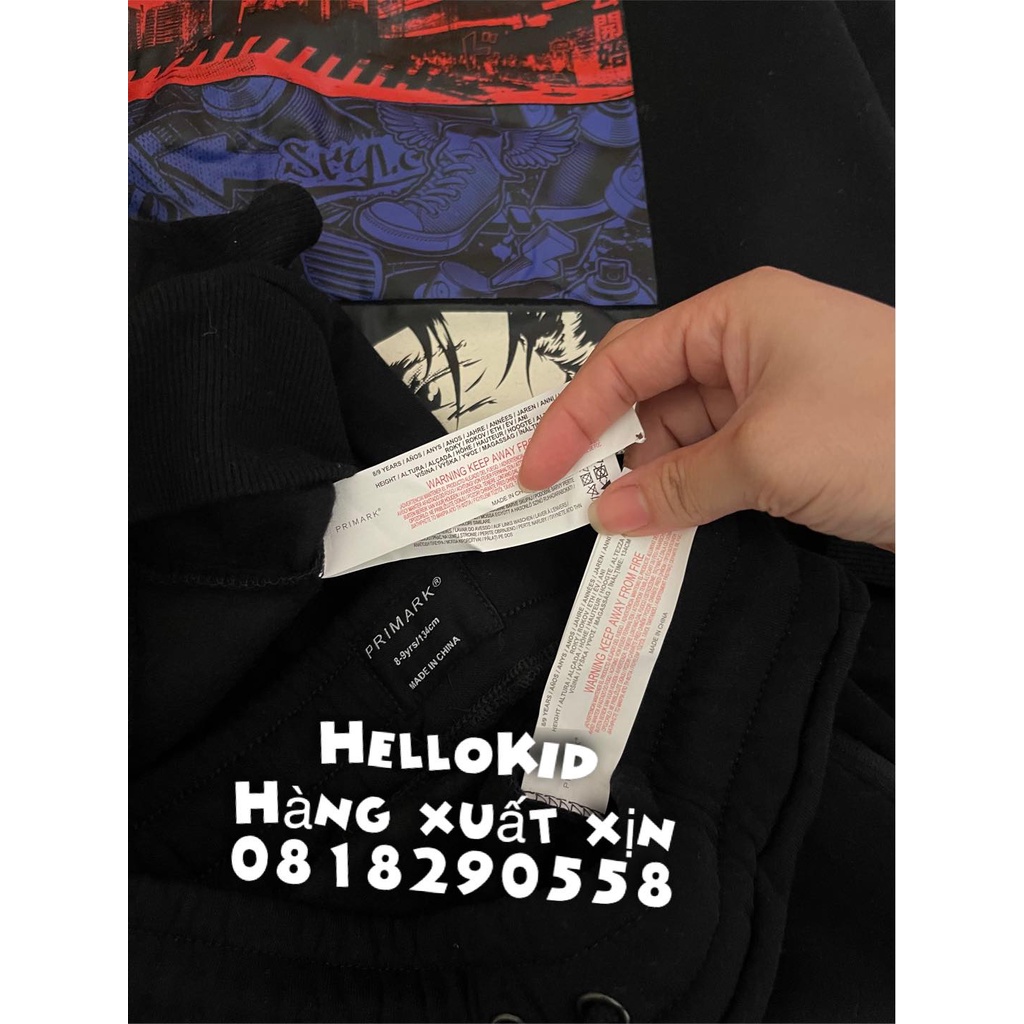 B592 - Bộ nỉ hình hoạt hình bé trai và bé gái