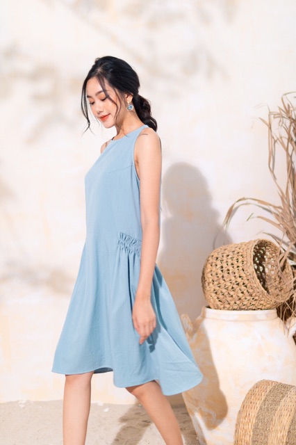 Maris Dress / Váy không tay nhún sườn