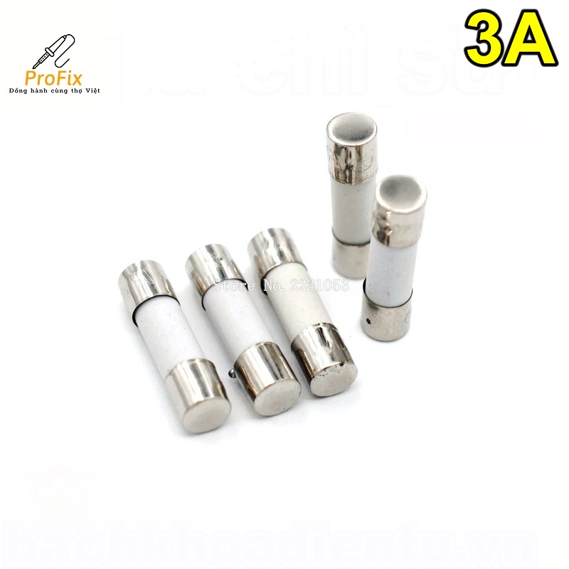 cầu chì sứ 3A 5X20mm