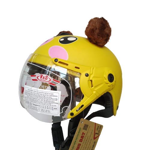 Mũ Bảo Hiểm Trẻ Em 1/2 Có Kính VS07 - BH 12 Tháng