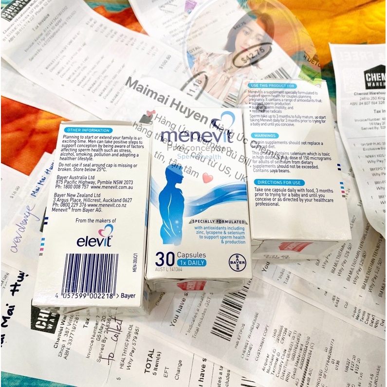 Viên Uống Tăng Chất Lượng Tinh Trùng Menevit