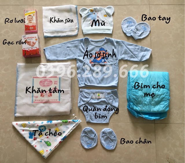 BỘ ĐÓN BÉ CHÀO ĐỜI 11 CHI TIẾT - SET01