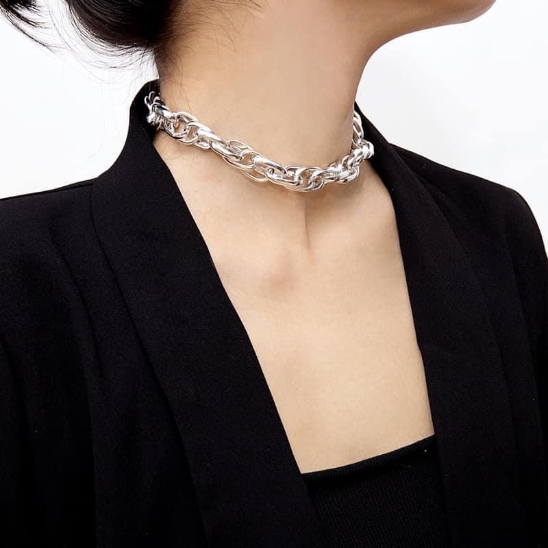 Vòng cổ - chocker xích ( hàng xi đẹp )