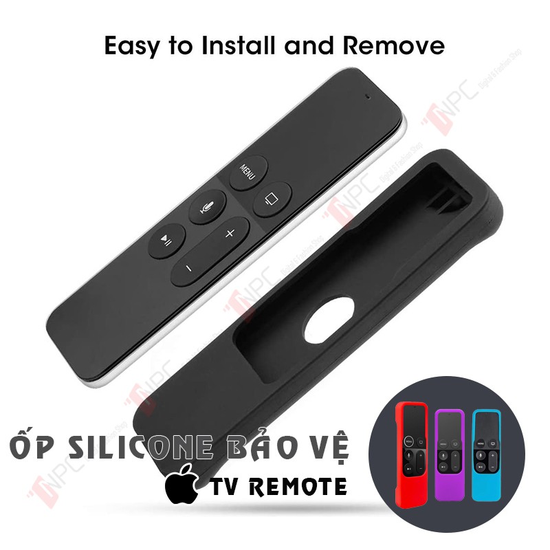 Ốp Silicone Bảo Vệ Remote Apple TV Chống Va Đập Trầy Sước Dành Cho Apple TV Gen 4 | Gen 5