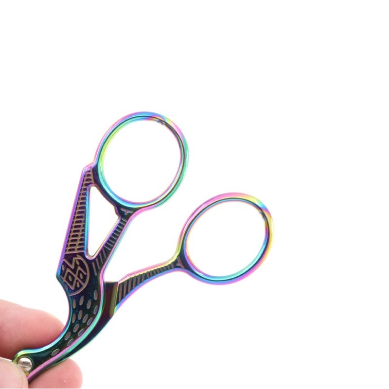 Kéo cắt thẻo, cắt chì Titan con hạc sắc bén, màu siêu đẹp