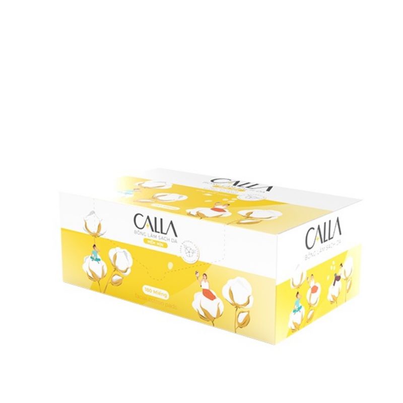 Combo 3 hộp bông tẩy trang CALLA mịn 180 miếng.