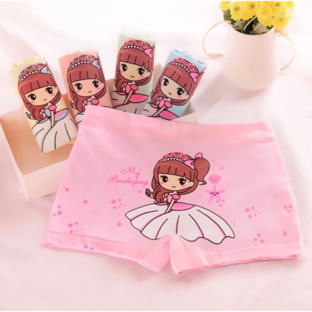 Quần chip đùi bé gaia set 4 cái giao mẫu ngẫu nhiên