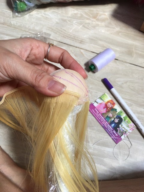 Line may tóc búp bê - thẳng 20cm trơn