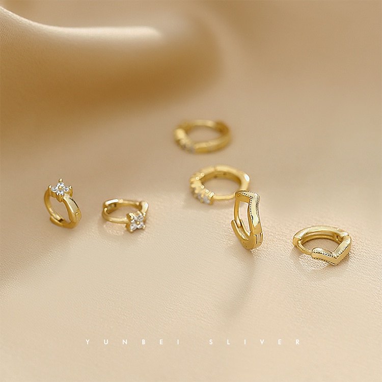 Bông Tai Nữ Khuyên Tai Nữ Tròn Bộ 14k Khuyên Tai Vòng Hình Bướm Xoắn Ốc Không Gây Dị Ứng Cho Nữ