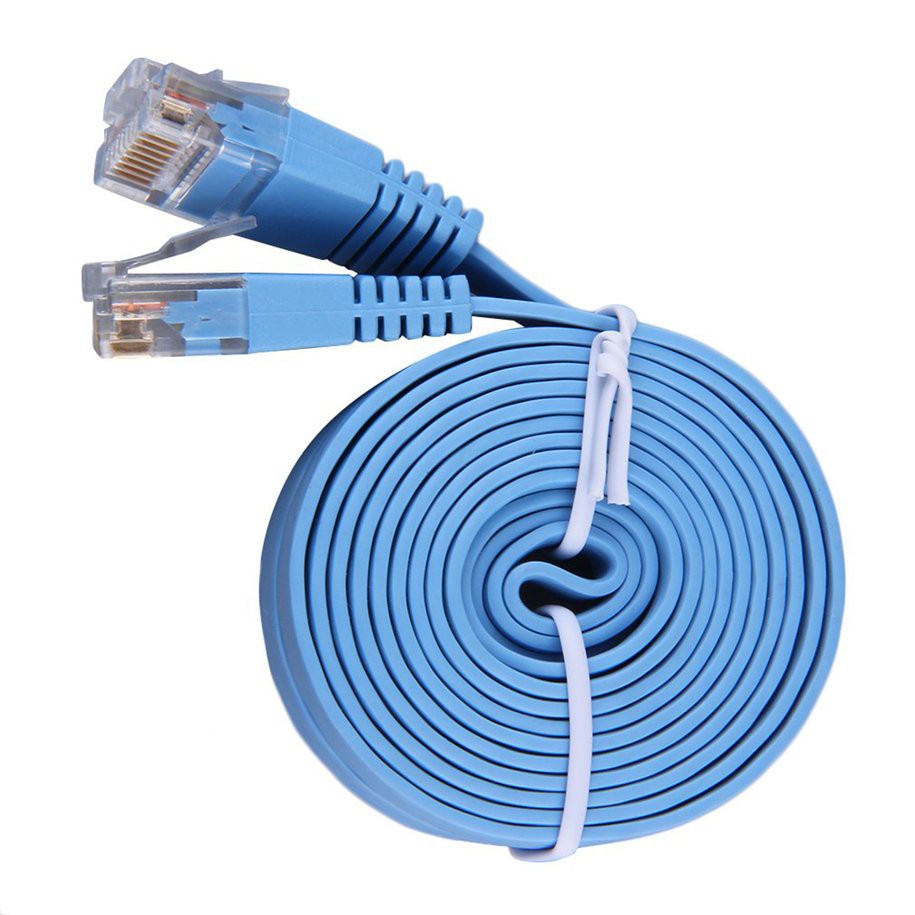 2m Dây Cáp Mạng Ethernet Dẹt Rj45 Cat6 8p8c