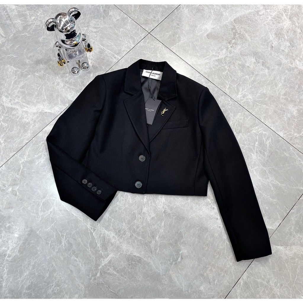 Áo khoác nữ dáng ngắn thời trang cao cấp YSL phong cách sang trọng