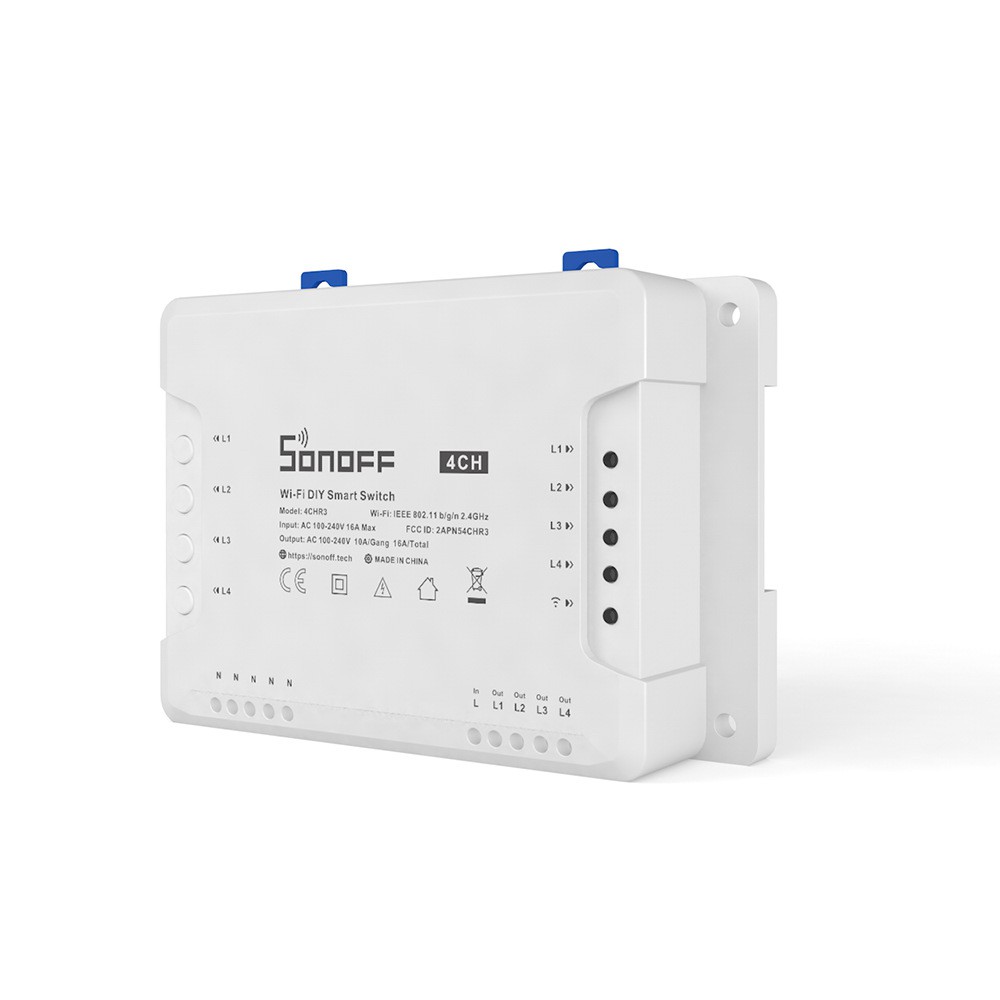 Sonof 4CH R3- công tắc Wifi điều khiển từ xa 4 kênh qua điện thoại thông minh