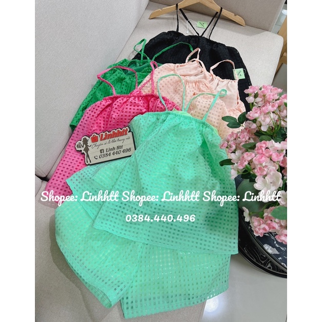 SET 2 dây cổ yếm babydoll ulzzang Freesize 2 lớp