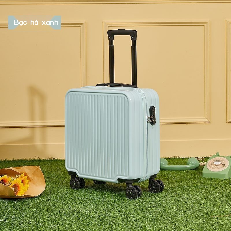 ✧ Hành lý nam 18 inch mini nhỏ gọn nữ xe đẩy mật khẩu 20 vali du lịch dễ thương lên máy bay