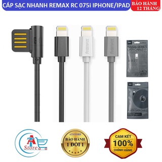 Cáp sạc nhanh remax rc 075i iphone/ipad 1m chính hãng