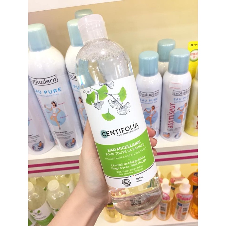 Nước Tẩy Trang Rau Má Centifolia Micellar Water 500ml