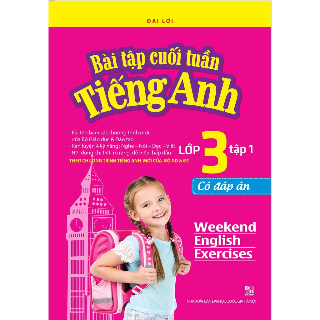 Sách - Bài tập cuối tuần tiếng Anh lớp 3 tập 1 - có đáp án(tái bản 01)