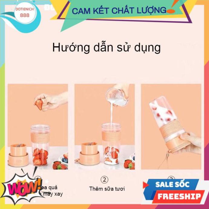 [HÀNG CHUẨN] Máy say sinh tố mini cầm tay đa năng sạc điện có thể xay sinh tố, xay hạt khô làm vừng, bào đá, xay cháo