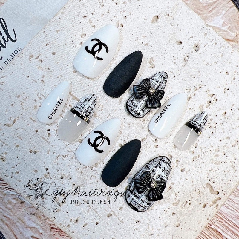 NAIL BOX MẪU MỚI. SET 10MÓNG UP KẺ VẼ + CHANEL