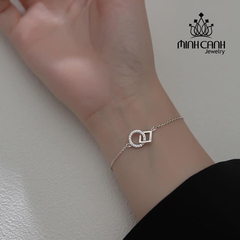 Lắc Tay Bạc Nữ Vuông Tròn Minh Canh Jewelry