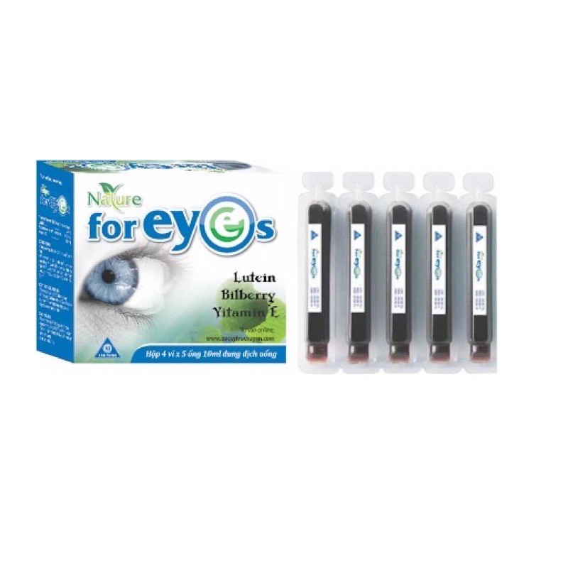 FOR EYES ỐNG UỐNG BỔ MẮT - GIẢM MỎI MẮT, TĂNG THỊ LỰC CHO TRẺ VÀ NGƯỜI LỚN