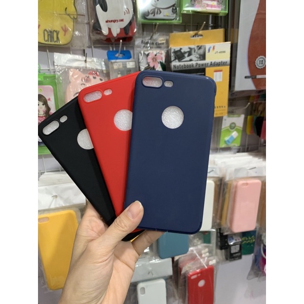 ốp dẻo mầu có nút che chân xạc iphone 6,6s,6 plus,7,8,7 plus,8 plus,6S plus