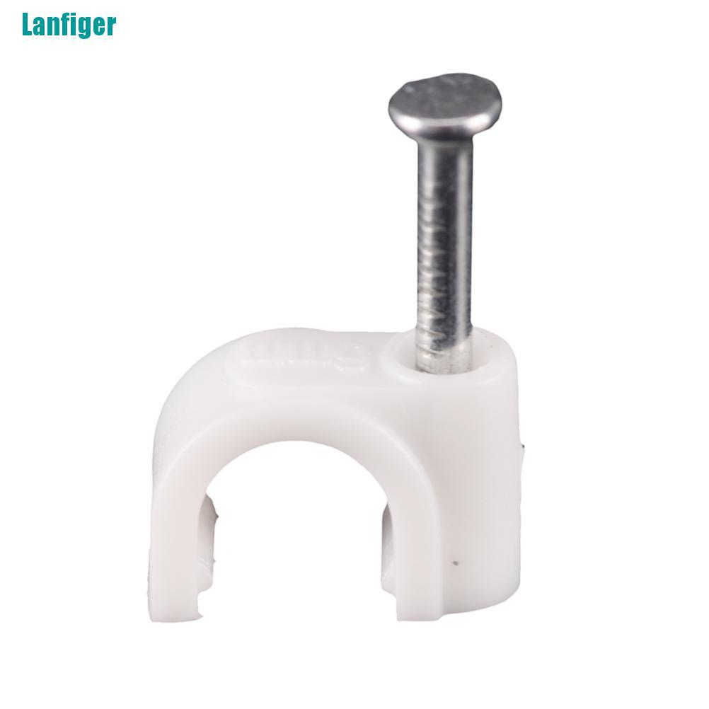 Bộ 100 Kẹp Dây Cáp RG59 Coax Cat5 Cat6