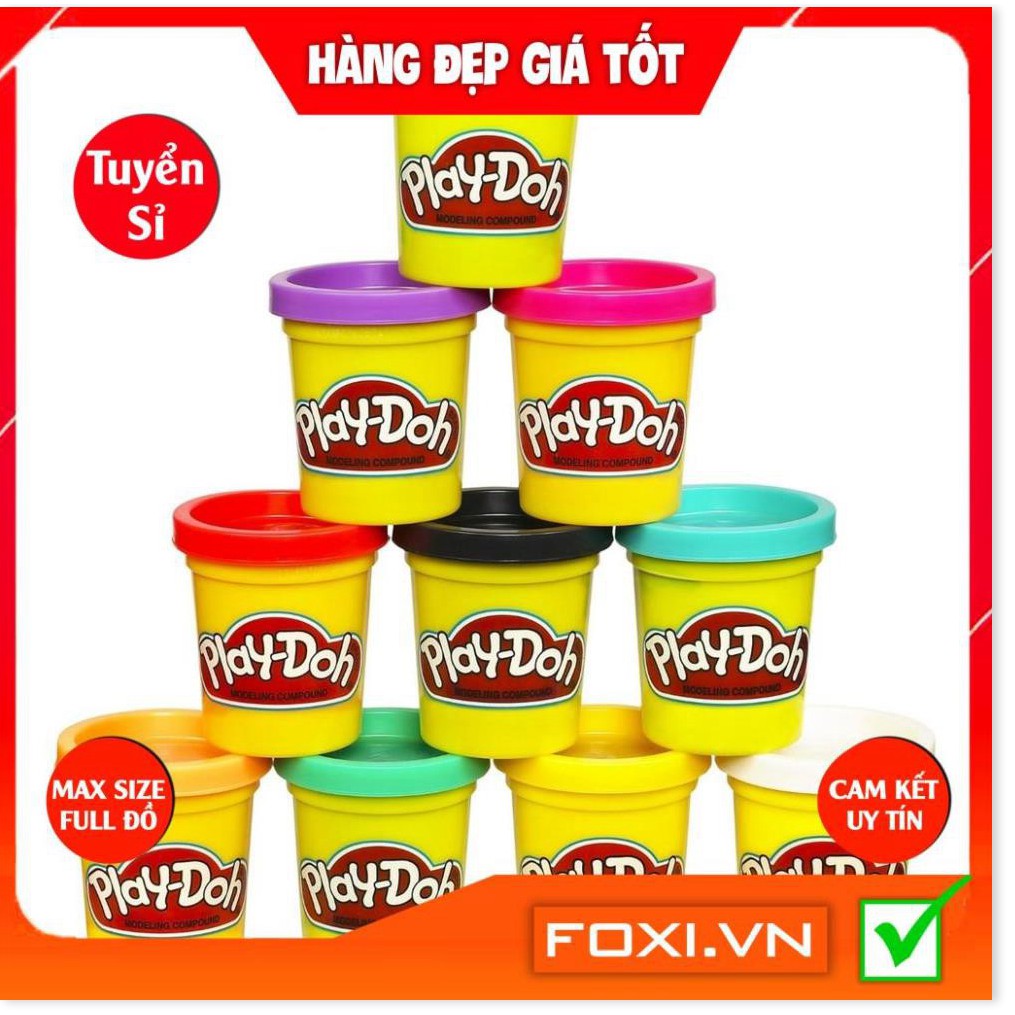 SÉT 4-6 Hộp Đất Nặn an toàn Play Doh loại To-Hàng VNXK CLC-Tăng trí tưởng tượng và sự khéo léo