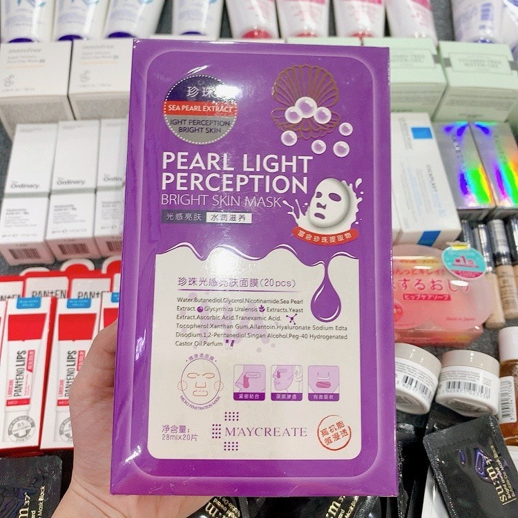 Mask Mặt Nạ Giấy Nội địa trung HA xanh DƯỠNG ẨM, TRẮNG DA HA Maycreate MIRAA SHOP