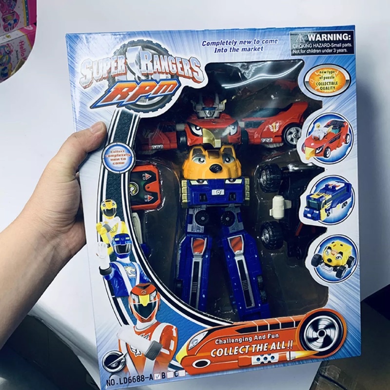 SIÊU NHÂN CƠ ĐỘNG THÁO LẮP SUPER RANGER RPM