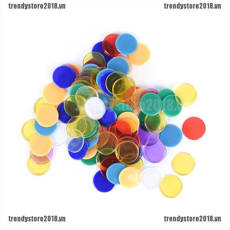 Set 100 Thẻ Chơi game bingo 1.5cm