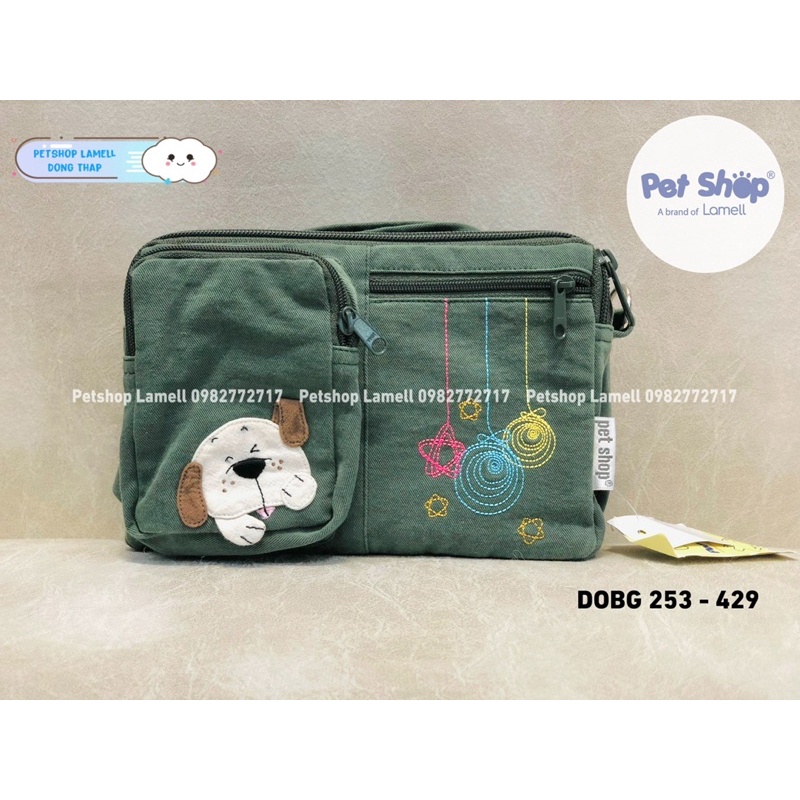 Túi đeo chéo nhiều ngăn PETSHOP DOBG 253