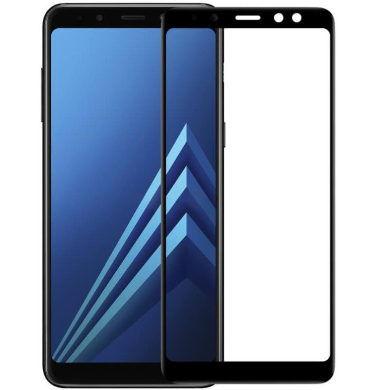 Miếng dán kính cường lực full màn hình 111D cho Samsung Galaxy A8 Plus 2018 (siêu mỏng chỉ 0.3mm) - Hàng nhập khẩu