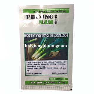 0.5GR - HẠT GIỐNG TỎI TÂY ( HÀNH BOA RÔ)