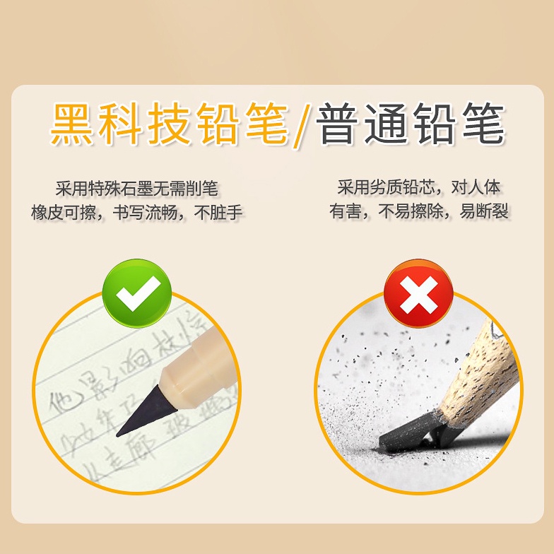 Bút chì vĩnh cửu Bút chì không cần chuốt Creamy  siêu bền phong cách Hàn Quốc màu Pastel
