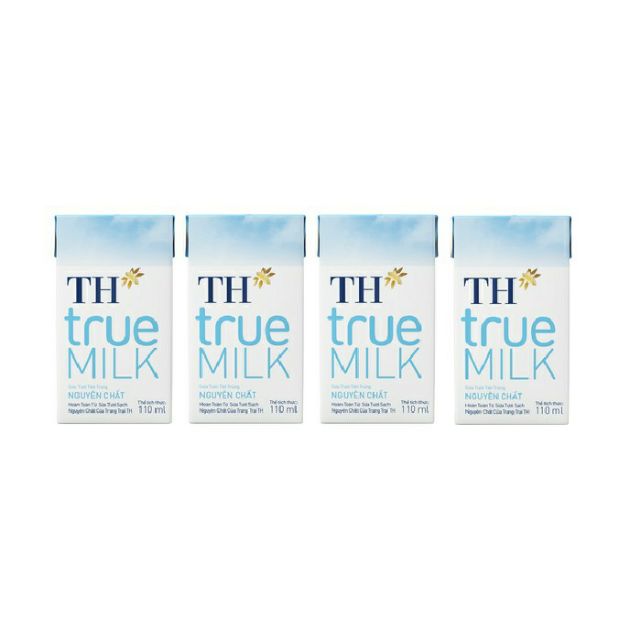 Thùng 48 hộp sữa tươi tiệt trùng TH true milk 110ml ít đường