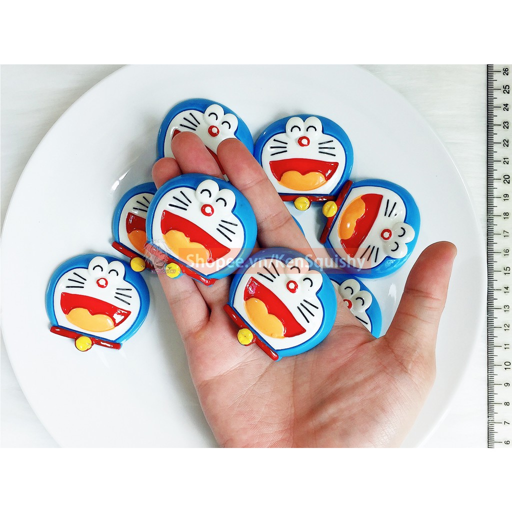 Charm Mặt Doraemon Cỡ Bự Ngẫu Nhiên Nguyên Liệu Trang Trí Slime / Ốp Điện Thoại / Kẹp Tóc