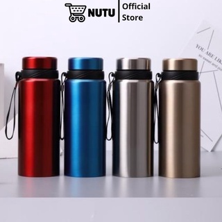 Bình Đựng Nước Giữ Nhiệt Cao Cấp, Bình Nước Thể Thao 1000ml 304 Có Dây Đeo