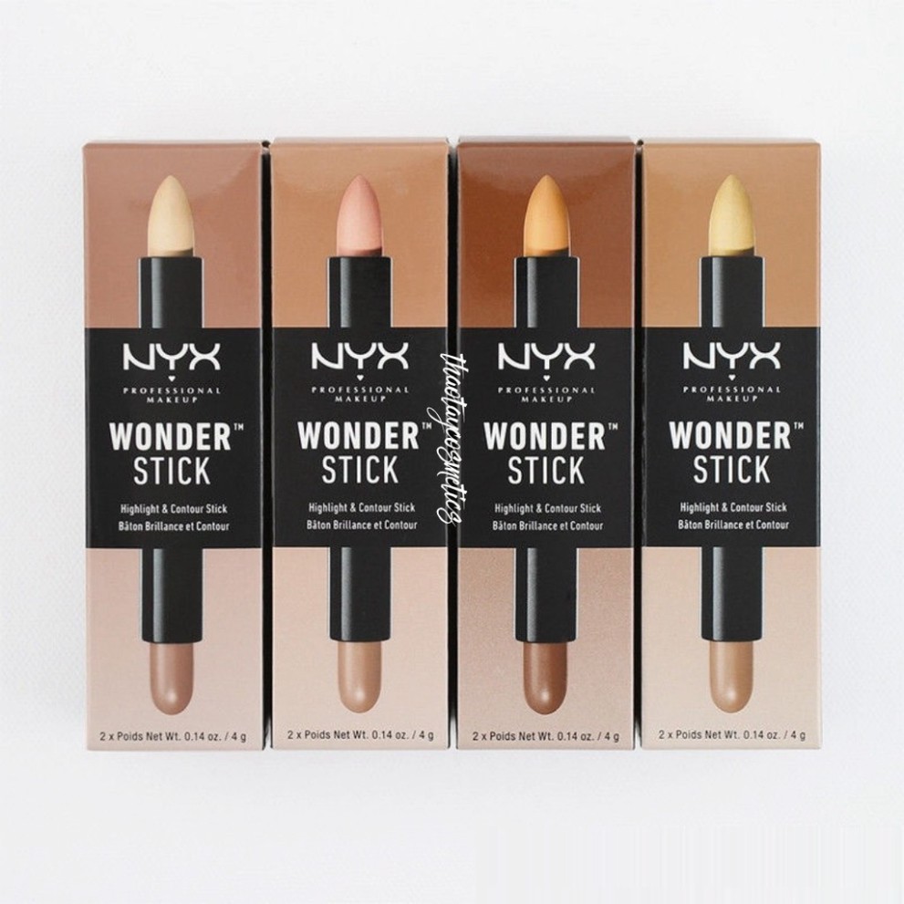 Bút che khuyết điểm và tạo khối 2 đầu NYX Wonder Stick Highlight & Contour (4g)