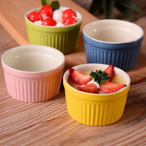 Cốc/Khuôn sứ ramekin làm bánh cỡ nhỏ các màu
