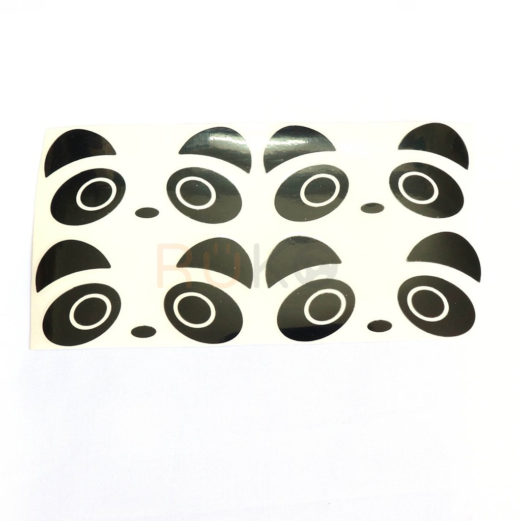 Decal, Sticker gấu trúc dễ thương 4 miếng dán bảo vệ tay nắm cửa