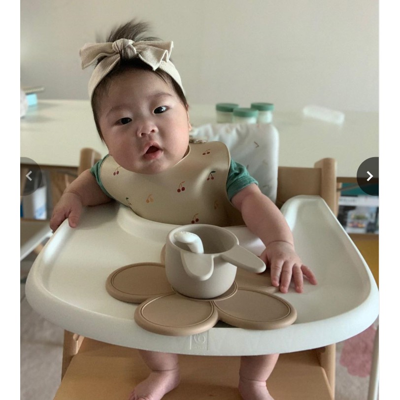 Set Bát Thìa Ăn Dặm Hàn Quốc ROCOU ♥️ Chất liệu silicon cao cấp