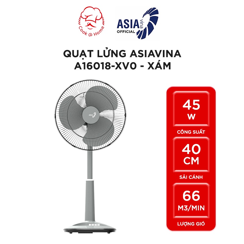 Quạt lửng Asia A16018 xám