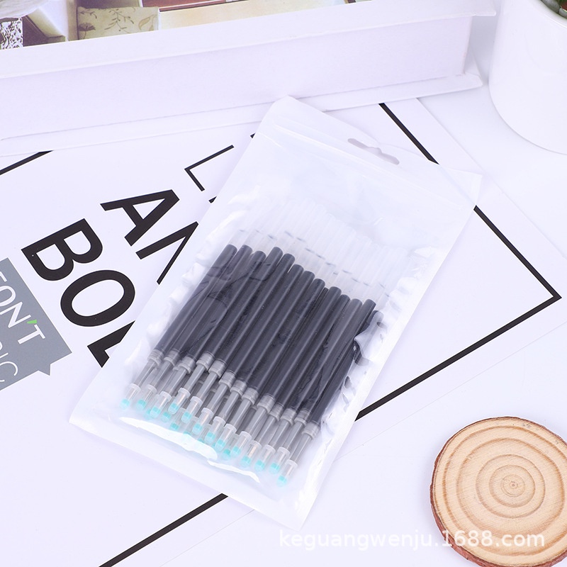 Set 20 Ruột Bút Mực Gel Dạng Nhấn Màu Đen / Xanh Dương / Đỏ