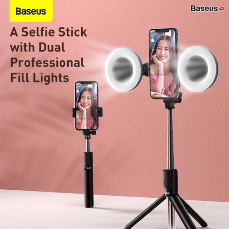 Gậy tự sướng tích hợp Tripod chân xếp gọn Baseus Lovely Bluetooth Bracket Selfie Stick Gen 2 | BigBuy360 - bigbuy360.vn