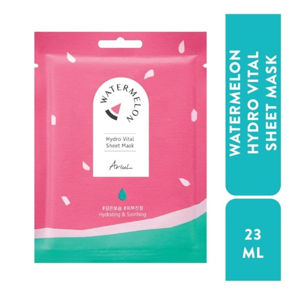 Mặt Nạ Ariul Làm Dịu và Cấp Ẩm Chiết Xuất Dưa Hấu Watermelon Hydro Vital Sheet Mask 23ml