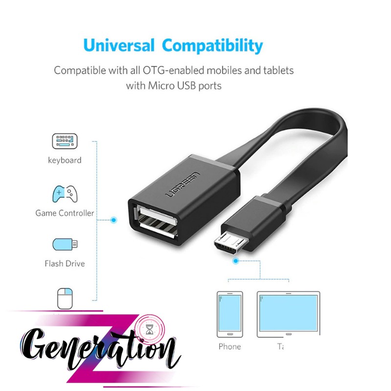 Cáp Micro USB OTG Ugreen 10821