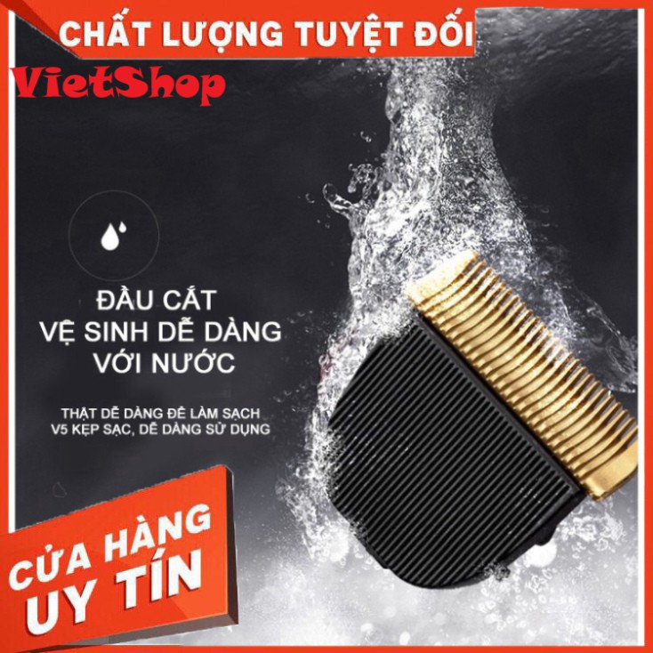 Tông Đơ Cắt Tóc Gia Định ICHEN JC - 0817, Tông Đơ Sạc Pin Tiện Dụng, Dễ Sử Dụng, Tặng Kèm Bộ Quà Tặng Hấp Dẫn - VietShop